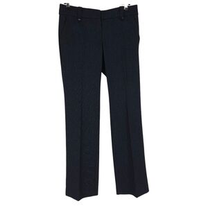 Ann Taylor LOFT Marisa Trouser Dress Pants Navy Tweed Mid Rise Straight Leg 4